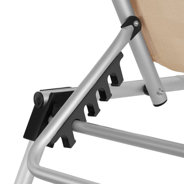 Solseng Aurelie aluminium, justerbart ryglæn - beige