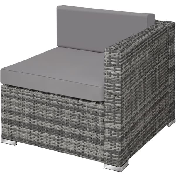 Polyrattan loungesæt Milano - grå