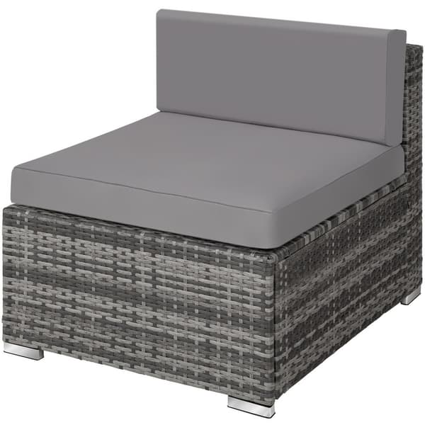 Polyrattan loungesæt Milano - grå