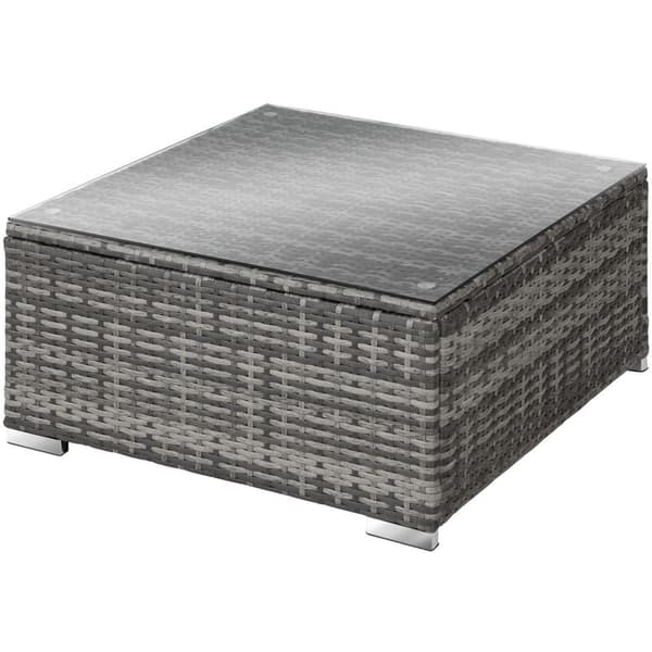 Polyrattan loungesæt Milano - grå