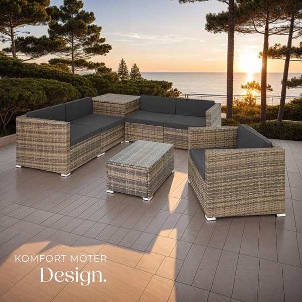 Loungeset/Loungegrupp Pisa i konstrotting - natur