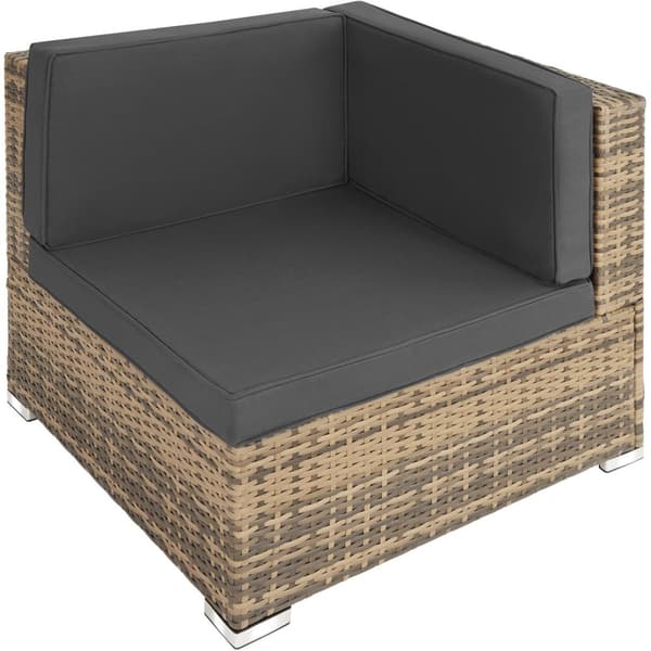 Polyrattan loungesæt Venedig - natur