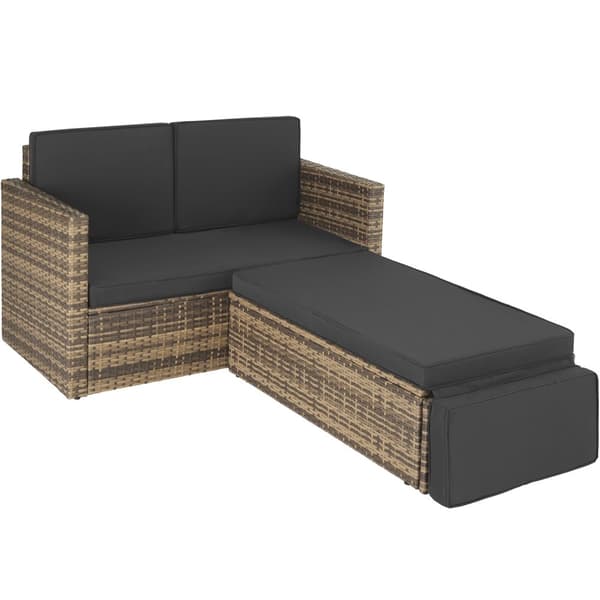 Polyrattan havesofasæt Korfu - natur