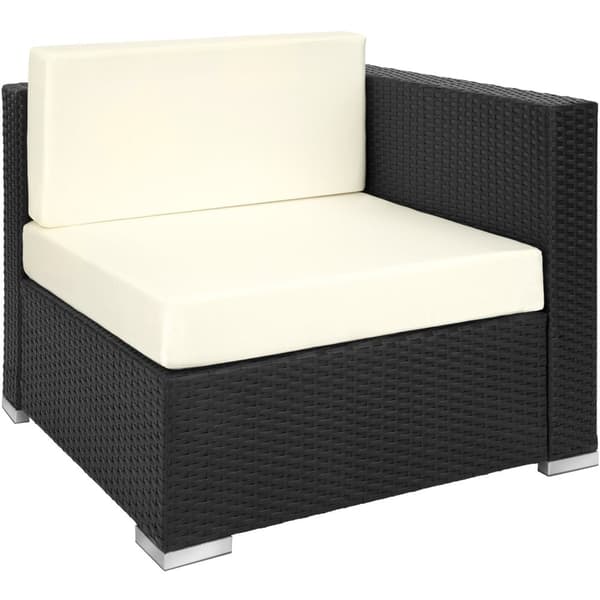 Polyrattan loungesæt Paris - sort