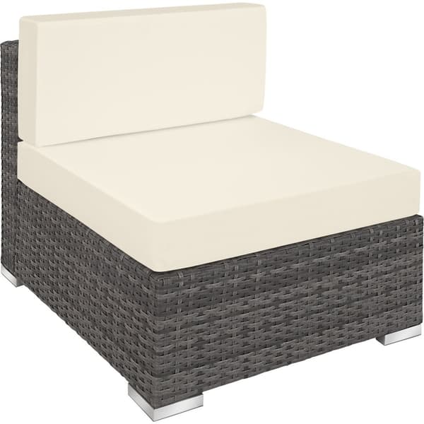 Polyrattan loungesæt Paris - grå