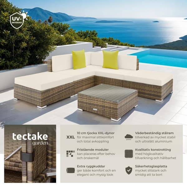 Loungeset/Loungegrupp i konstrotting Paris - natur