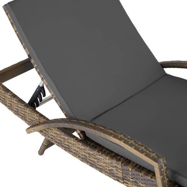 Polyrattan liggestol Océane - natur