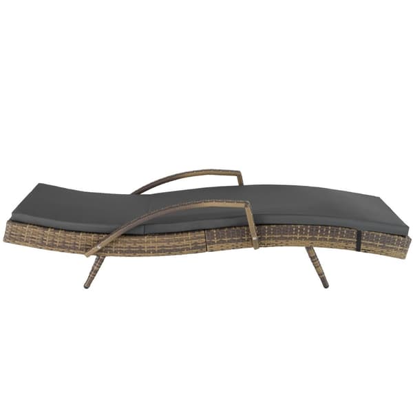 Polyrattan liggestol Océane - natur