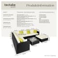Miniatyrbild 6 av 11: Loungeset/Loungegrupp Marbella i konstrotting - svart