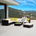 Miniatyrbild 11 av 11: Loungeset/Loungegrupp Marbella i konstrotting - svart