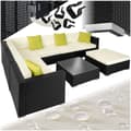 Miniatyrbild 1 av 11: Loungeset/Loungegrupp Marbella i konstrotting - svart