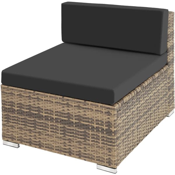Polyrattan loungesæt Milano - natur