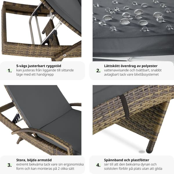 Solsäng i konstrotting Océane - natur