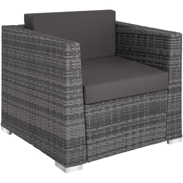 Polyrattan loungesæt München - grå