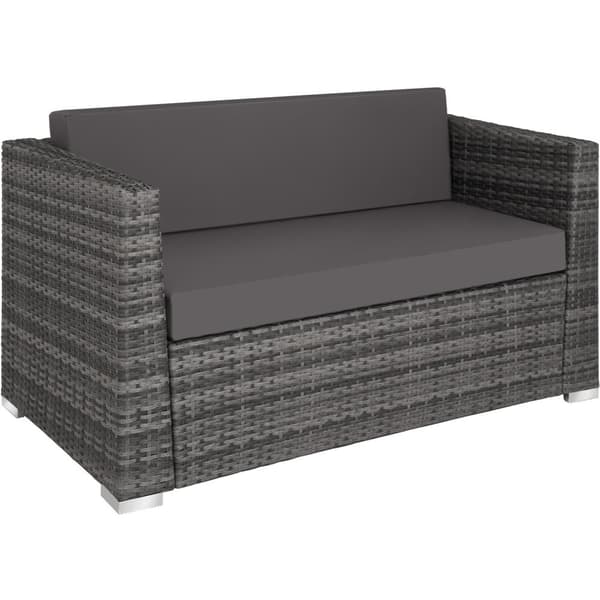 Polyrattan loungesæt München - grå