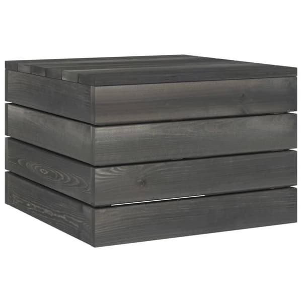 vidaXL Pallsoffa med dynor 2 delar massiv furu