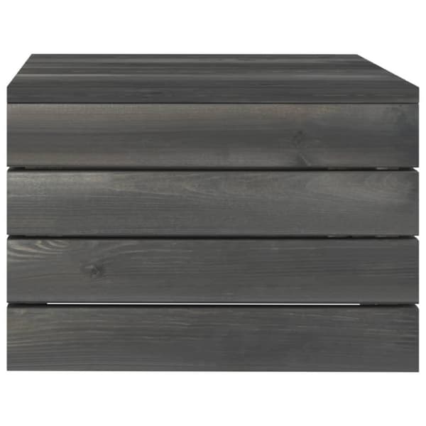 vidaXL Pallsoffa med dynor 2 delar massiv furu