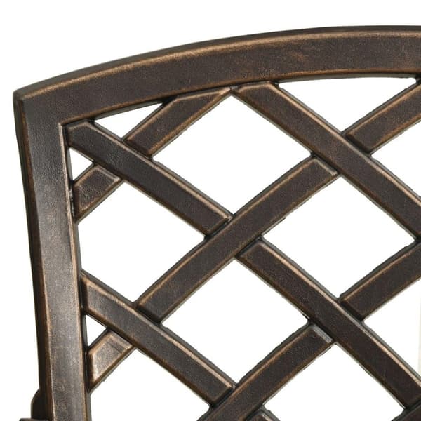 vidaXL Bistrosett 3 deler støpt aluminium bronse