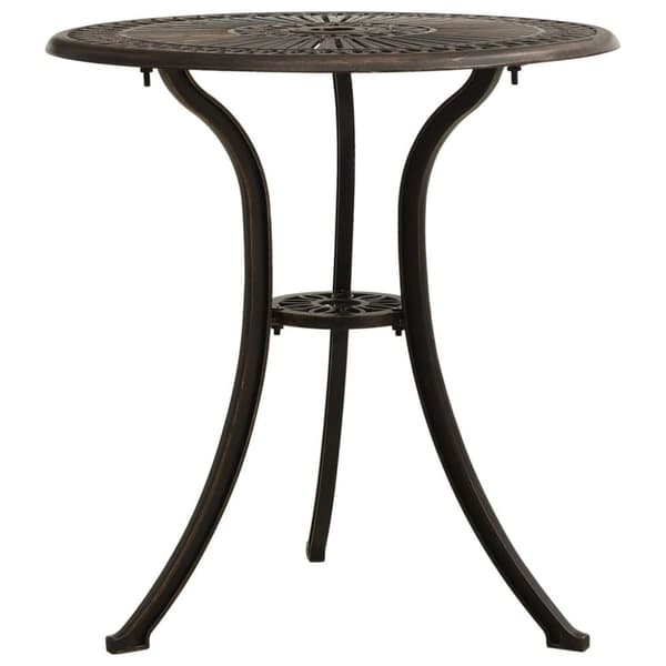 vidaXL Bistrosett 3 deler støpt aluminium bronse