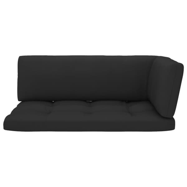 vidaXL Pallsoffa 2-sits med dynor vit impregnerad furu