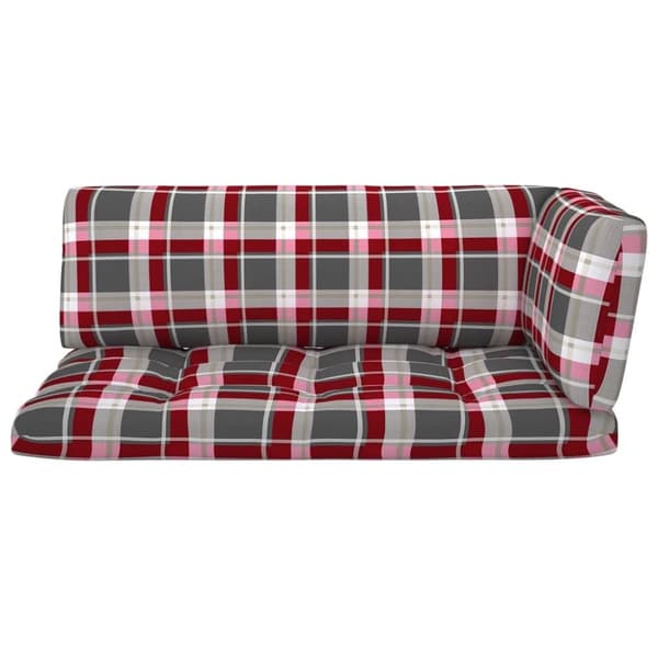 vidaXL Pallsoffa 2-sits med dynor vit impregnerad furu