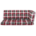 Miniatyrbild 5 av 9: vidaXL Pallsoffa 2-sits med dynor vit impregnerad furu