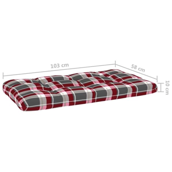 vidaXL Pallsoffa 2-sits med dynor vit impregnerad furu