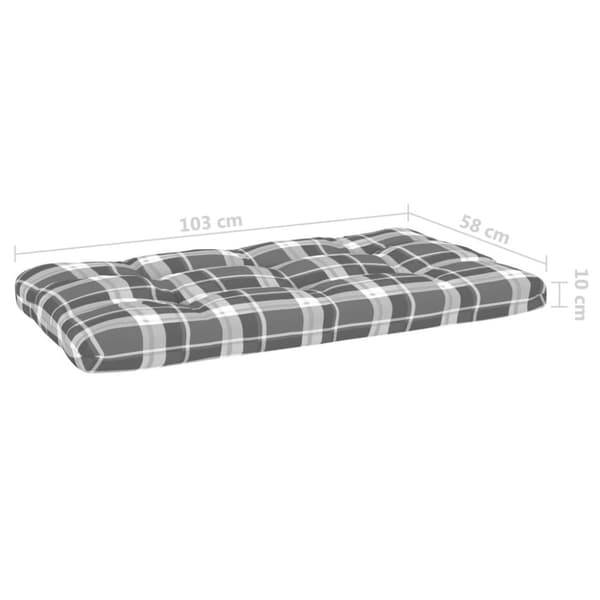 vidaXL Pallsoffgrupp med dynor 4 delar vit impregnerad furu