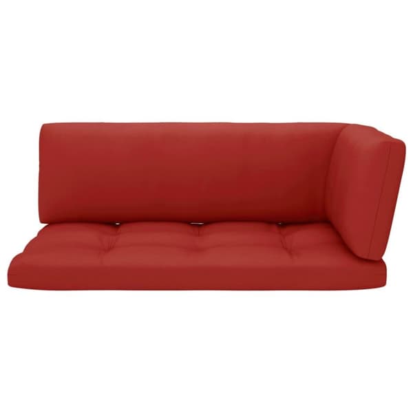 vidaXL Pallsoffa 2-sits med dynor svart impregnerad furu