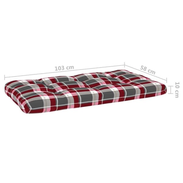 vidaXL 2-personers pallesofa med hynder imprægneret fyrretræ
