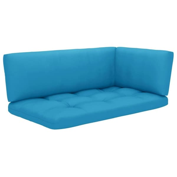 vidaXL 2-personers pallesofa med hynder imprægneret fyrretræ