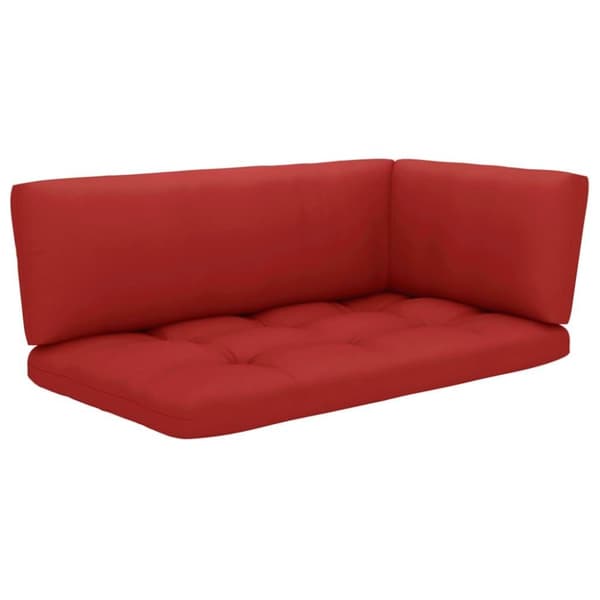 vidaXL 2-personers pallesofa med hynder imprægneret fyrretræ