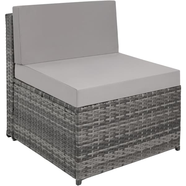 Polyrattan loungesæt Verona - grå