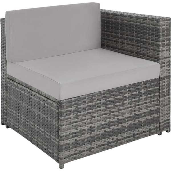 Polyrattan loungesæt Verona - grå
