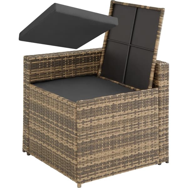Polyrattan loungesæt Verona - natur