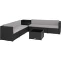 Miniatyrbillede 5 af 11: Polyrattan loungesæt Verona - sort
