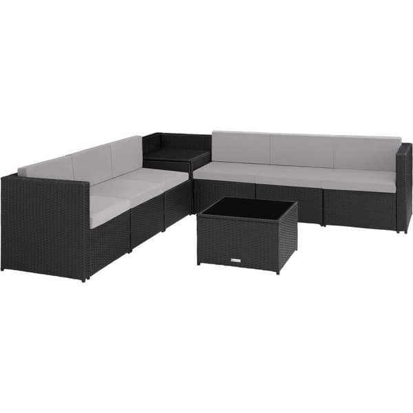 Polyrattan loungesæt Verona - sort