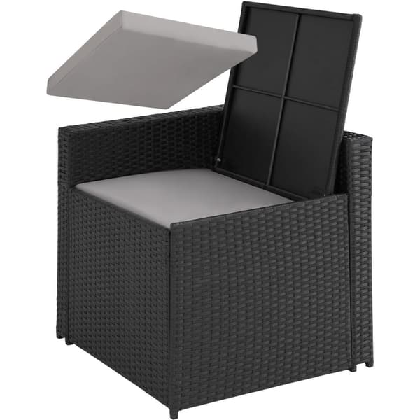 Polyrattan loungesæt Verona - sort