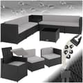 Miniatyrbillede 1 af 11: Polyrattan loungesæt Verona - sort