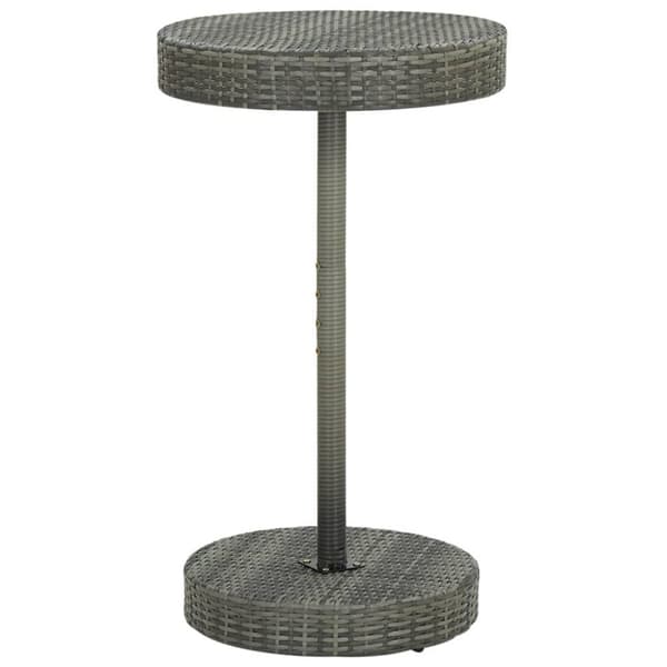 vidaXL barsæt til haven 3 dele med hynder polyrattan grå