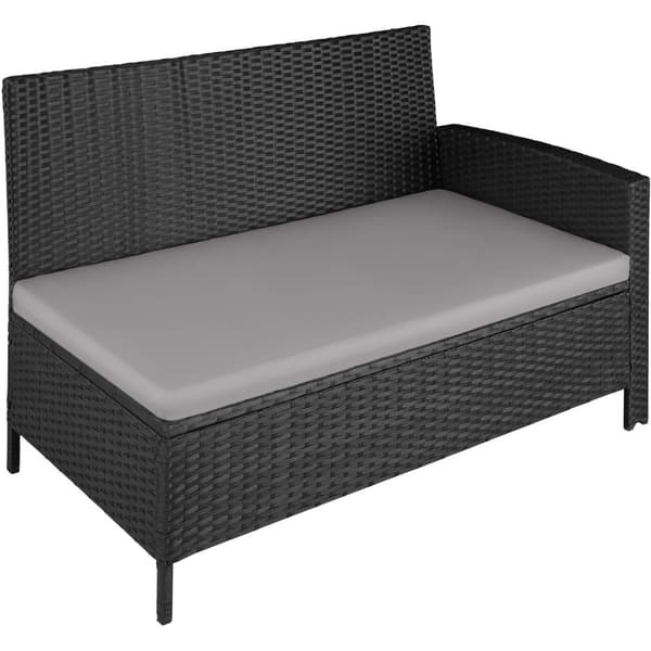 Polyrattan havemøbelsæt Barletta - sort