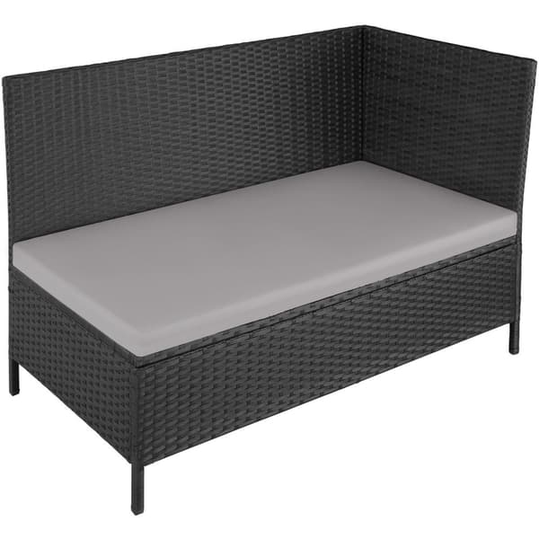 Polyrattan havemøbelsæt Barletta - sort