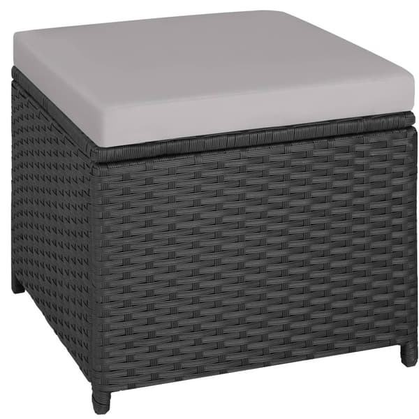Polyrattan havemøbelsæt Barletta - sort