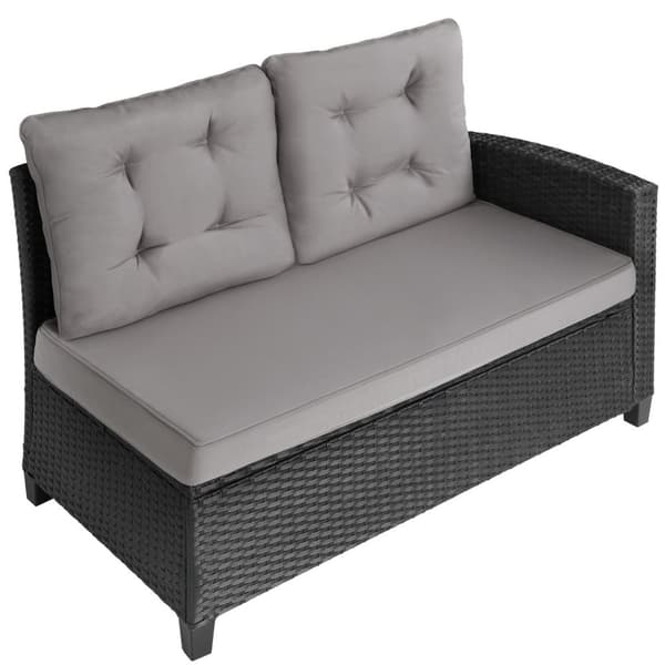 Polyrattan loungesæt Catania - sort