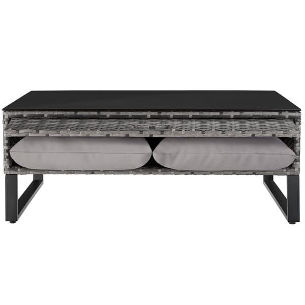 Polyrattan loungesæt Ostuni - grå