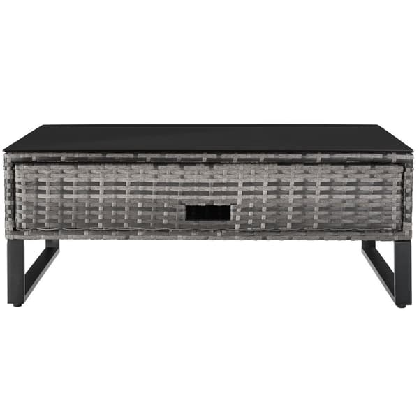 Polyrattan loungesæt Ostuni - grå