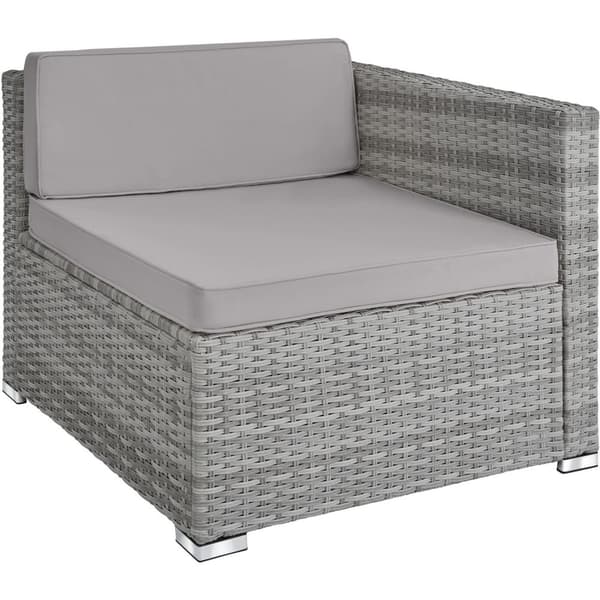 Polyrattan havesofa Firenze - lysegrå/mørkegrå