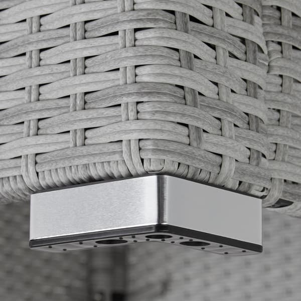 Polyrattan havesofa Firenze - lysegrå/mørkegrå