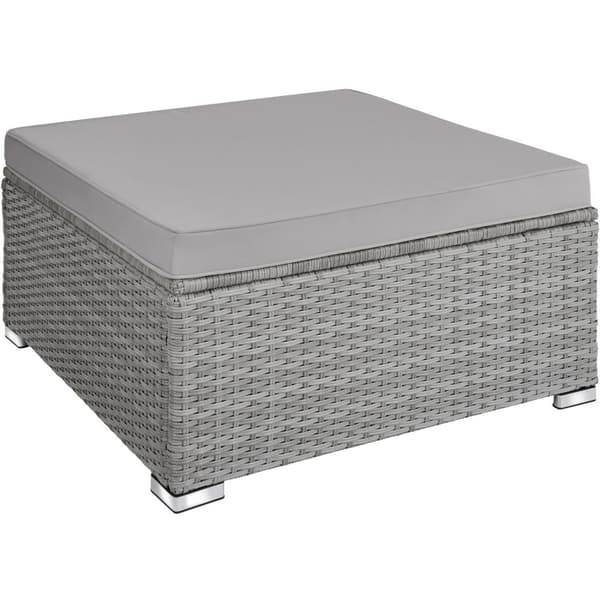 Polyrattan havesofa Firenze - lysegrå/mørkegrå