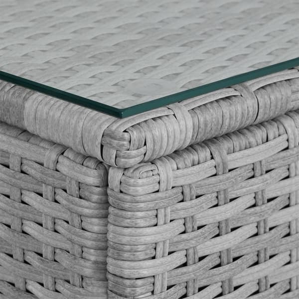 Polyrattan havesofa Firenze - lysegrå/mørkegrå